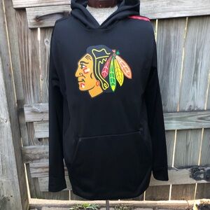 Chicago Blackhawks Fanatics Black Authentic Pro Pullover Hoodie